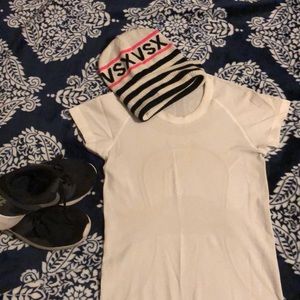 Lululemon white running shirt!